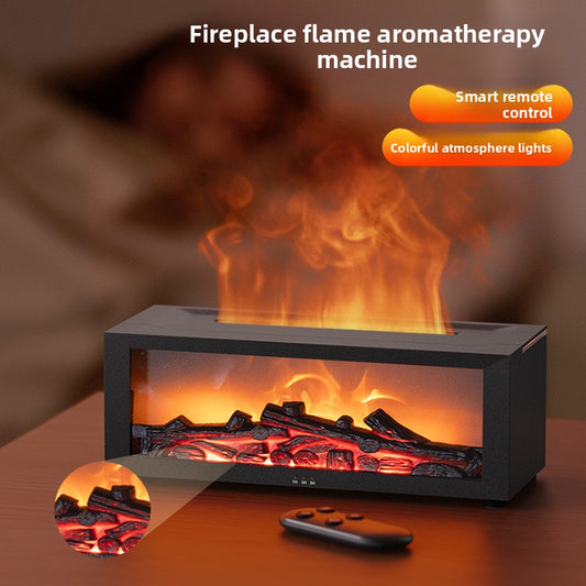 3D Flame Retro Fireplace Humidifier