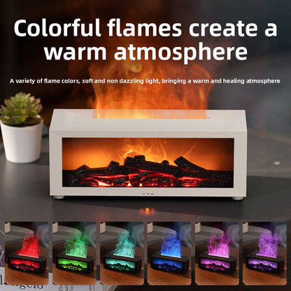 3D Flame Retro Fireplace Humidifier